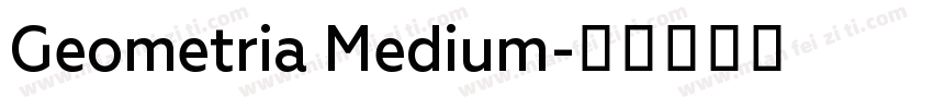 Geometria Medium字体转换